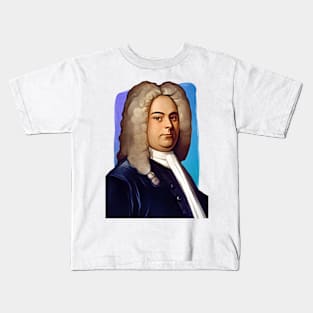 Baroque composer George Frideric Handel illustration Kids T-Shirt